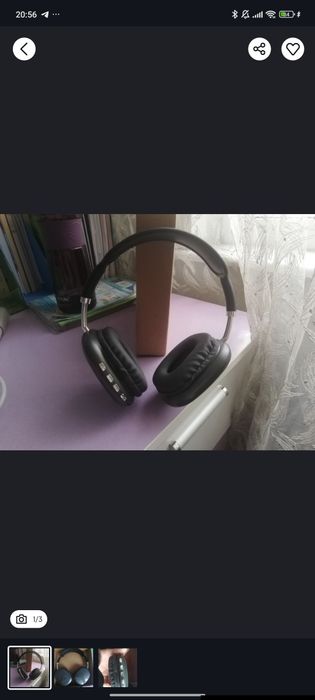 Наушники чёрные новые