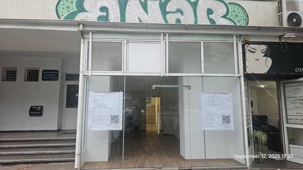 INCHIRIEZ Spațiu comercial stradal Titulescu | 60 mp | Vitrină 4,10 m | Metrou Basarab | 0% comision