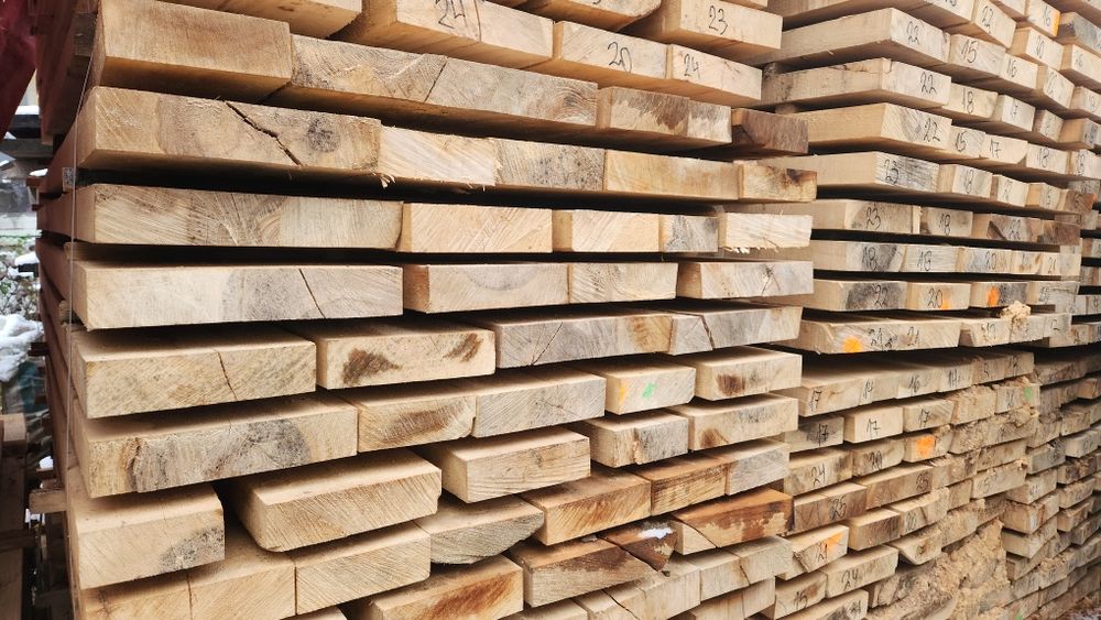 Суров буков материал дебелина 5 см.