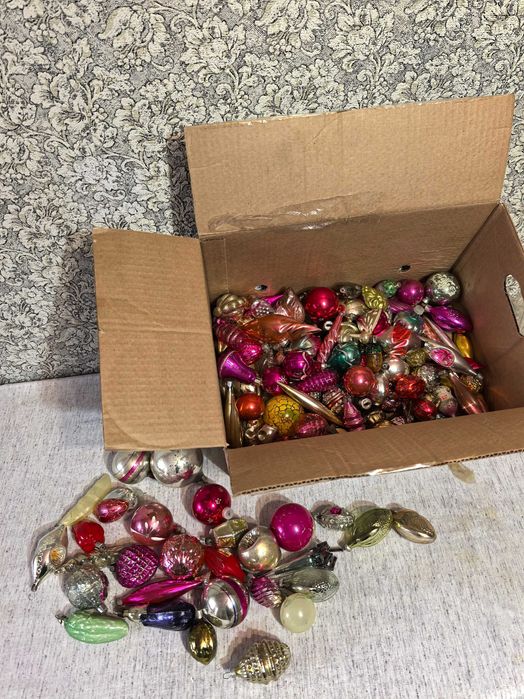 Елочные игрушки СССР.100шт.