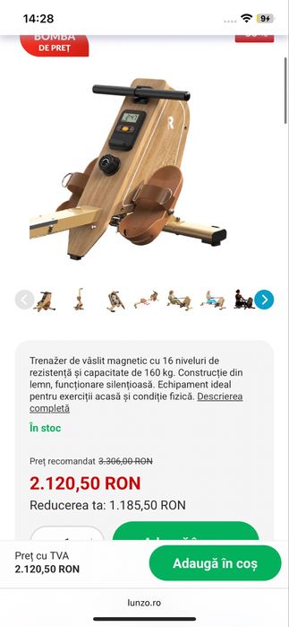 Aparat de vâslit –nou nouț  Design premium