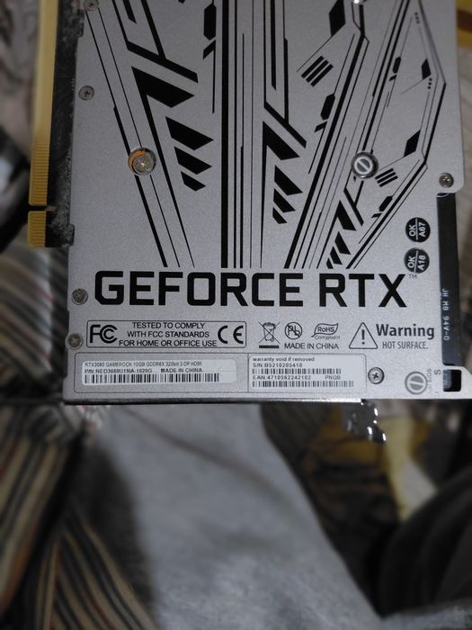 Видеокарта RTX 3080ti Palit 10 Gb