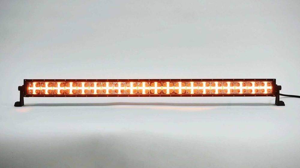 480W 100 См Led Bar Лед Бар с Бяла и Оранжева Светлина Блиц 12-24V