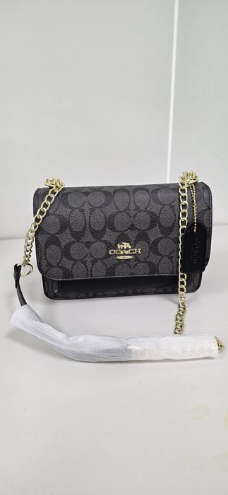 Geanta medie neagra coach