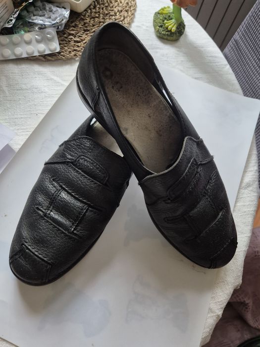 Мужские чёрные мокасины