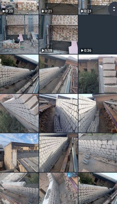 Demantaj ZinaQuyish Gʻisht Terish va  Stayashka  FUNDAMENT BARDIYOR