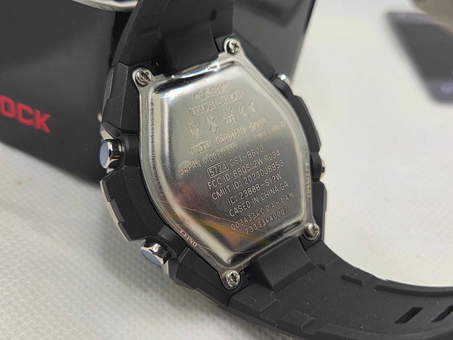 Ceas Sport  Barbati Casio  g shock GST B600 black rubber, Nou, Garantie 2 ani