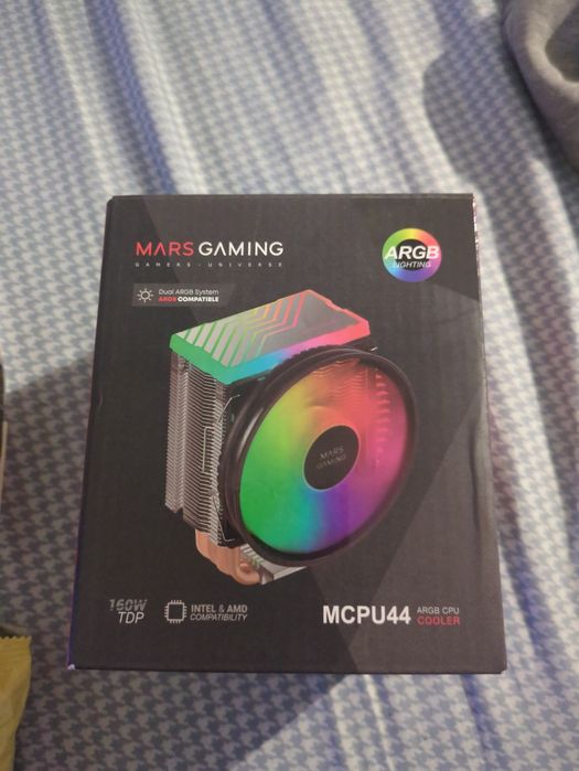 Cooler Procesor Mars Gaming MCPU44, negru, 12cm, iluminare ARGB, 800-