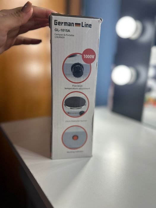 Plită electrică cu un singur arzător German Line GL-1015A.
