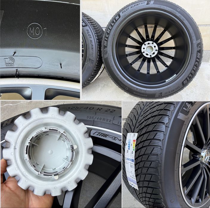 Оригинални джанти Мерцедес GLS МАЙБАХ 63АМГ 22 цола Mercedes GLS 167 63AMG MAYBACH X167 GLS600 ГЛС 450d фейслифт пакет БРАБУС ГЛС класа с нови гуми