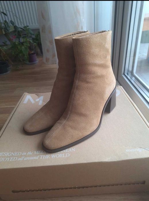 Ghete piele întoarsă Mango