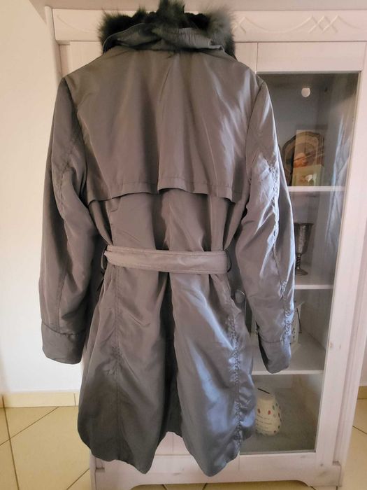 Parka Silvian Heach cu blana naturala L noua