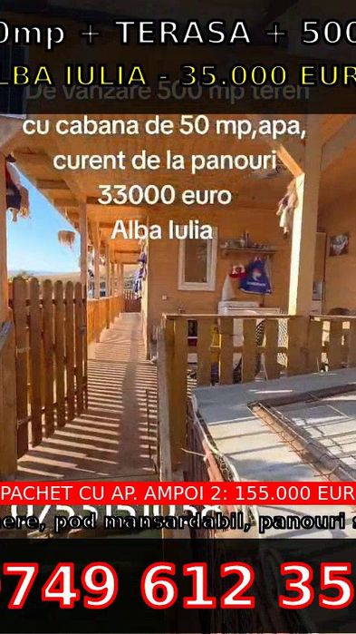 Vând cabana, zona linistita