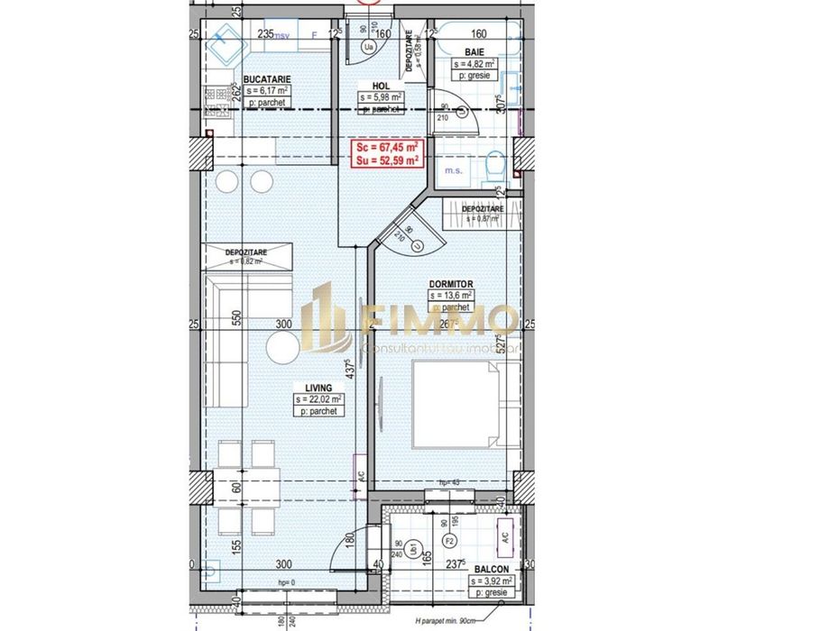 Apartamente 2 cam | 53mp | Bloc nou | Traian Vuia | ID:1583