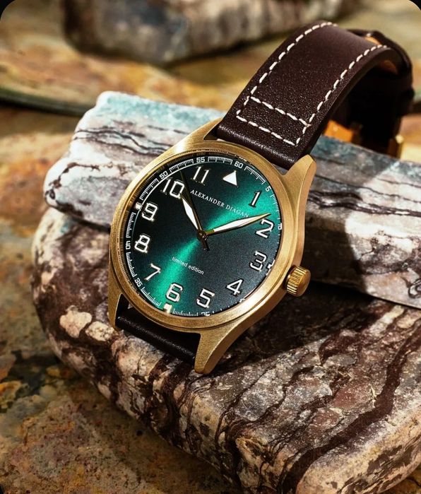 Наручные часы Alexander Diagan. Пилот. Новые.
