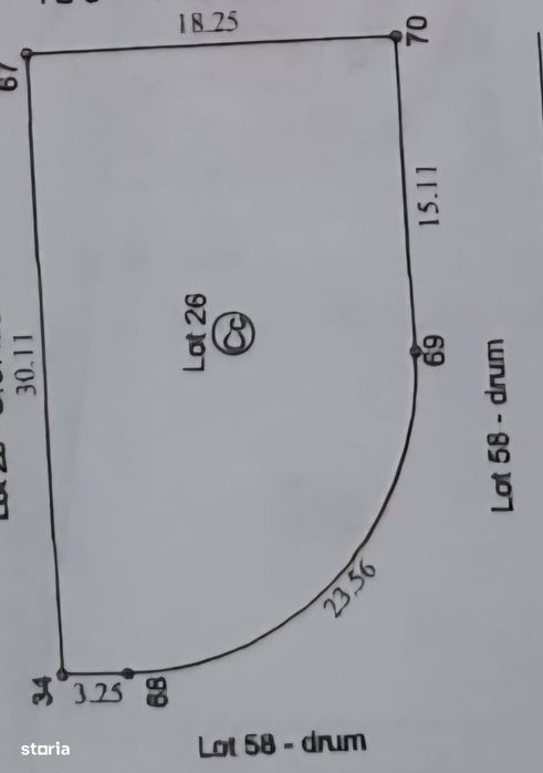 ARCASILOR TEREN CU UTILITATI 598 mp * teren + cotă indiviză drum acces
