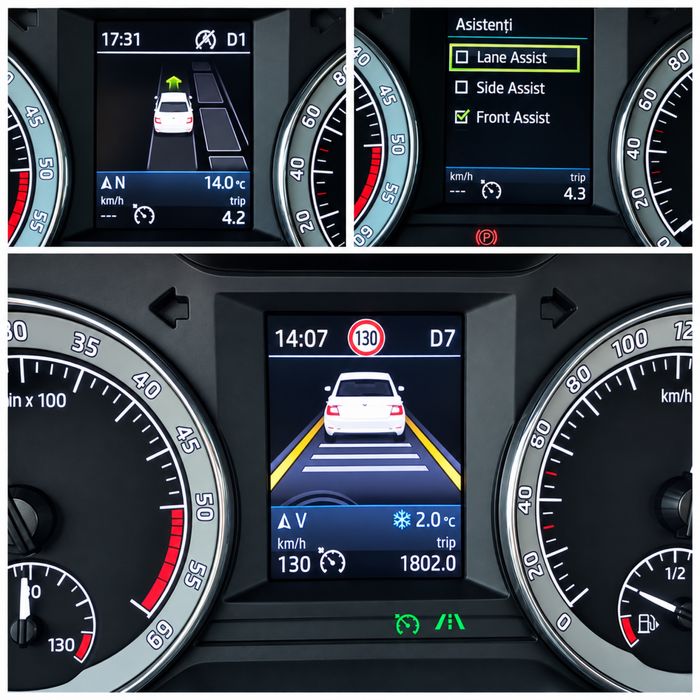 Faruri Full Led/Distronic/Lane assist/Side assist/Blind spot assist/Camera/DVD/Lumini ambientale