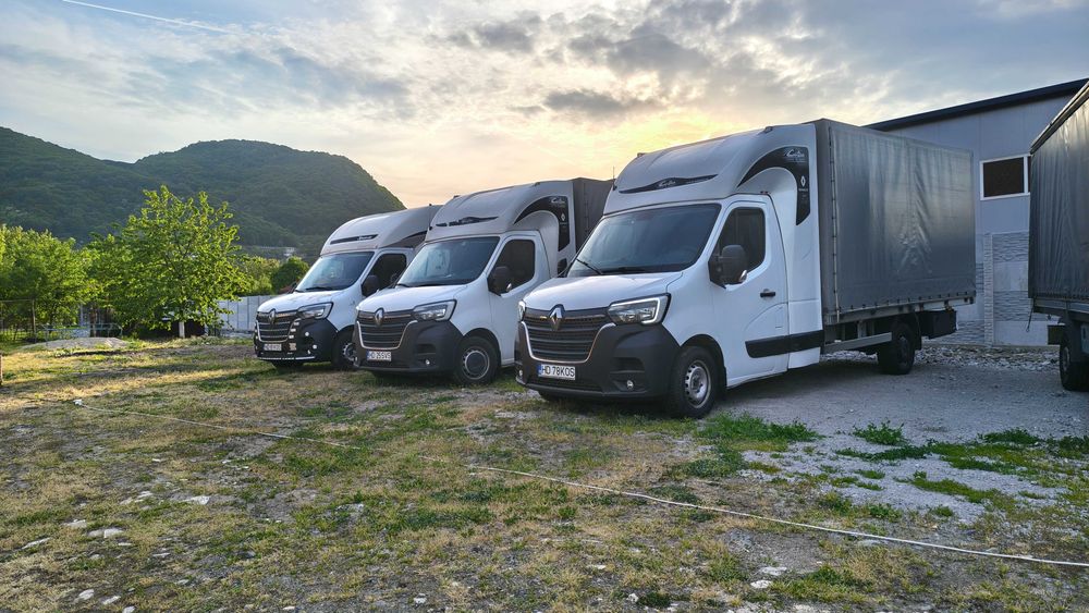 Renault Master 3.5T – Prelată – 2021 – flotă proprie – suspensie perne aer + Webasto