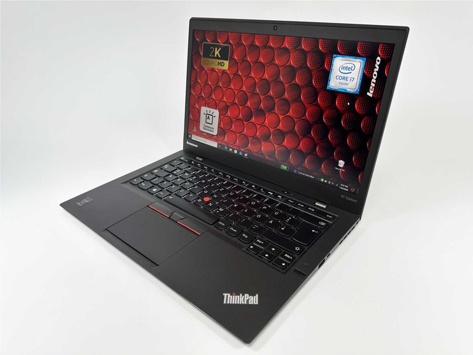 Laptop Lenovo Thinkpad X1 Carbon G3 i7 8 gb ram 256 gb ssd Ecran 14 inch Rezolutie 2K Design ultraslim Gama business Factura si Garantie 1 an