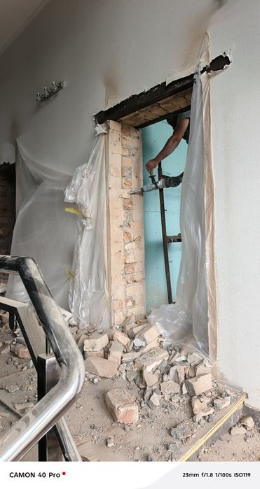 Beton kesish eshik ochish