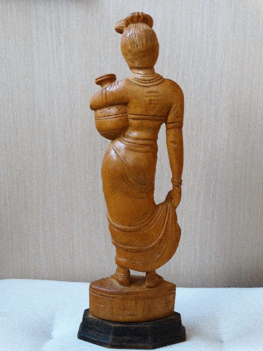 FEMEIE CU ULCIOR Statueta Handmade India Sculptura Figurina Bibelou