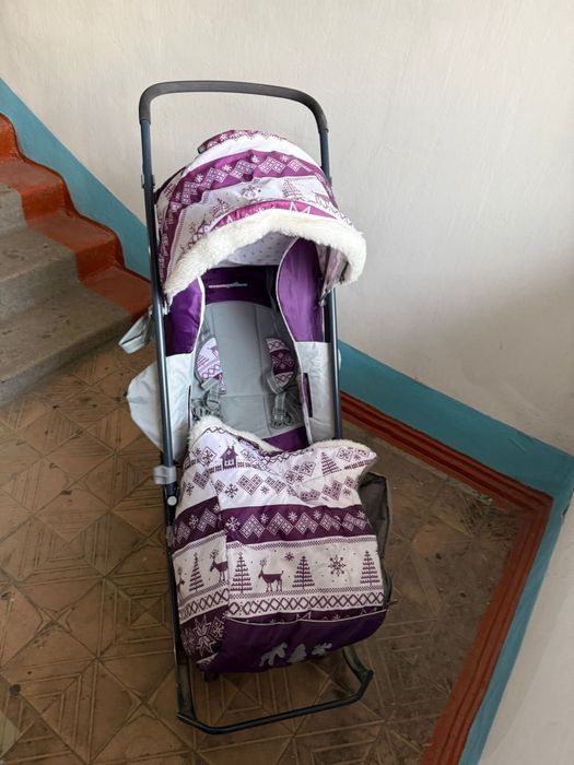 Детские санки коляска