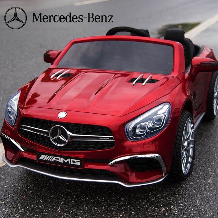 Акумулаторна кола Mercedes SL65 AMG 12V батерия,MP3, MP4, с меки гуми