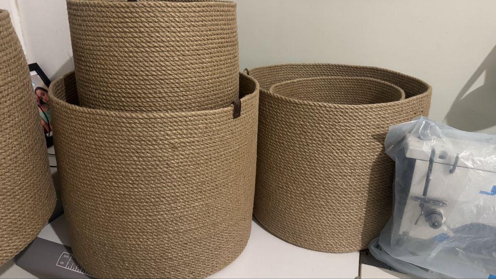 Кашпо из джута кашпо