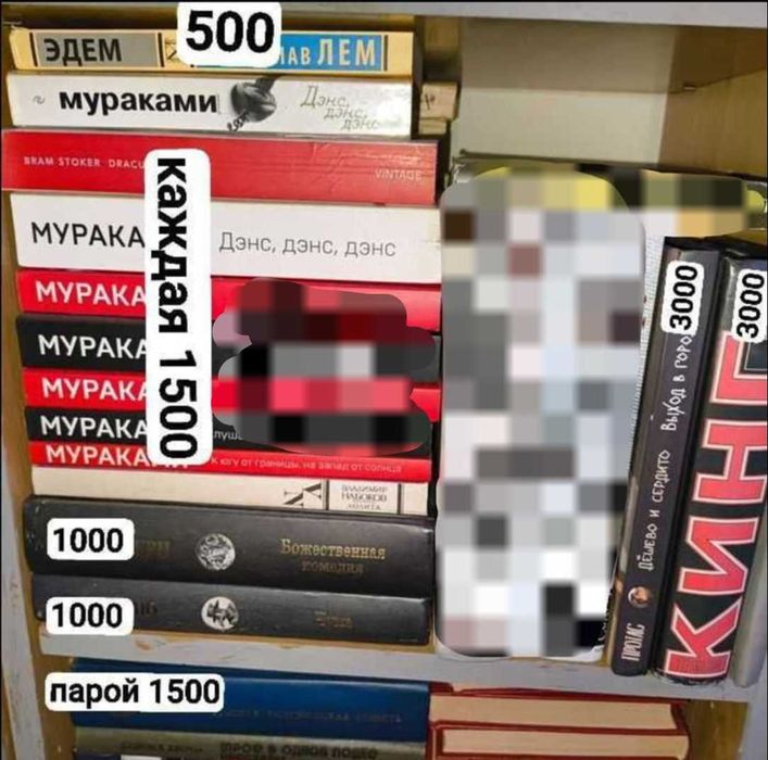 Разные книги, Мураками, Кинг, Камю, Алигьери