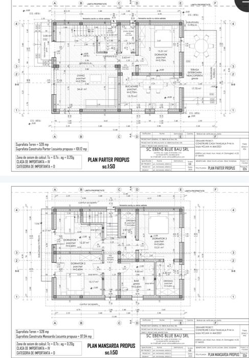 Vand treren intravilan 528 mp + fundatie construita in Bujac