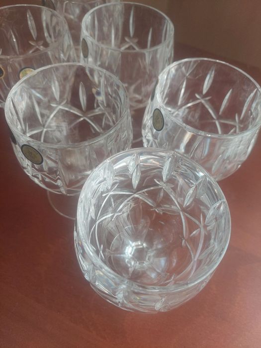 Set 6 pahare de cristal Bohemia