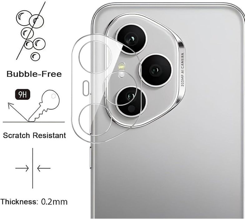 Стъклен Протектор за Камера за Honor 400 Lite / 400 / 400 Pro 5G