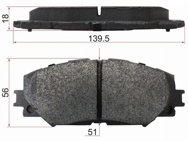 Колодки тормозные Toyota Auris