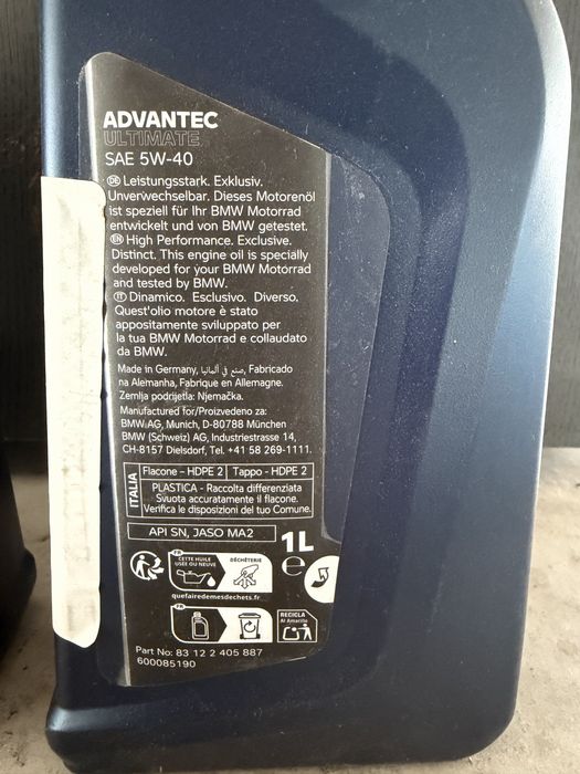 Ulei BMW MOTORRAD Advantec Ultimate 5w40