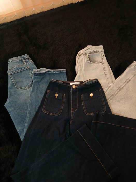 3 бр дънки xs/s stradivarius