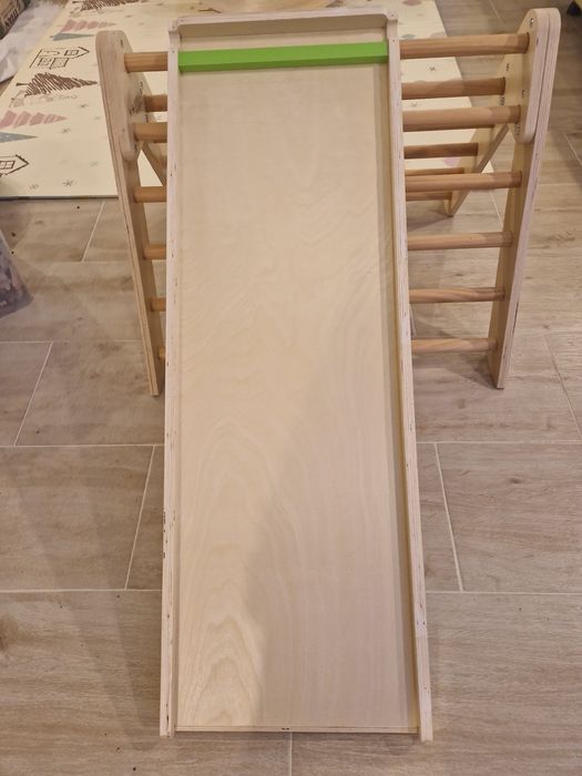 Триъгълник на Пиклер и 2в1 пързалка и стълбичка (дърво - Playtive)