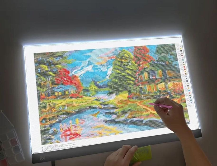 Светеща дъска за рисуване/ за нареждане на диамантен гоблен