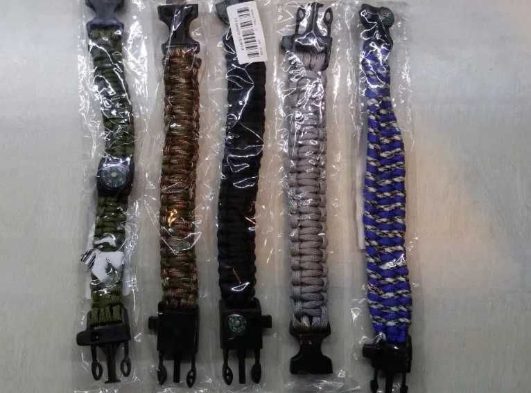 Мъжка тактическа гривна / гривна за оцеляване паракорд - Paracord