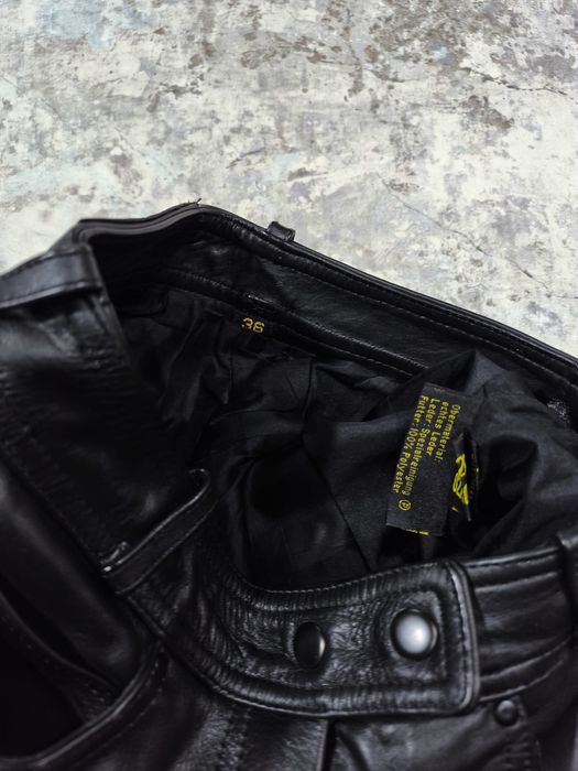 Biker leather pants
