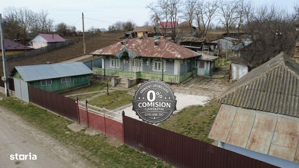 Gospodărie tradițională în localitatea SECUIA, la 10 km de Vaslui;