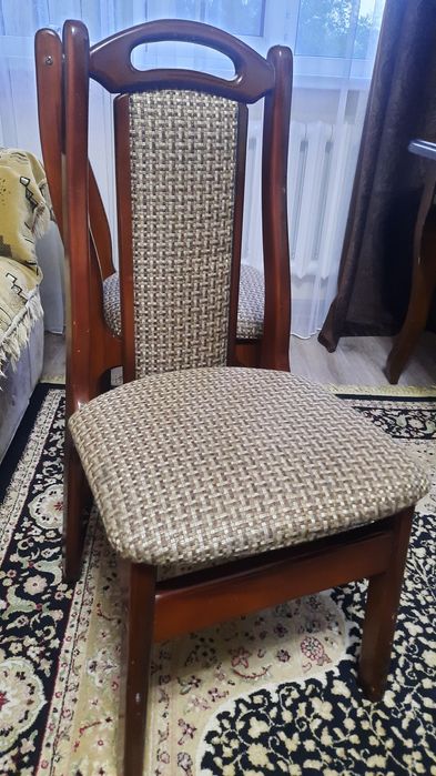 Дубовый стол со стульями 8 шт