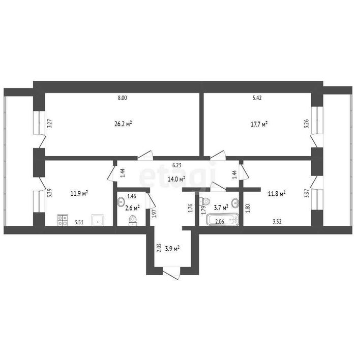 Продам 3х ком квартира