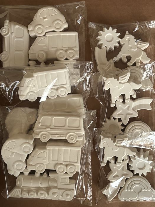 Фигурки раскраски из гипса для детей