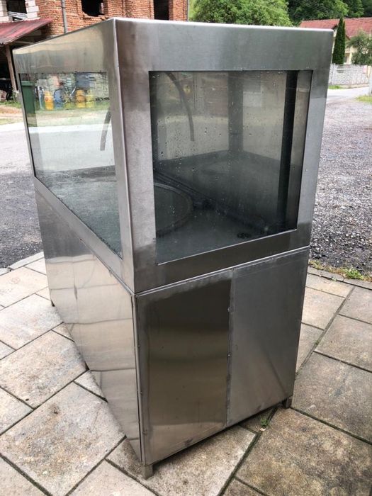 Acvariu din inox + chiller racire apa + filtru curatare apa