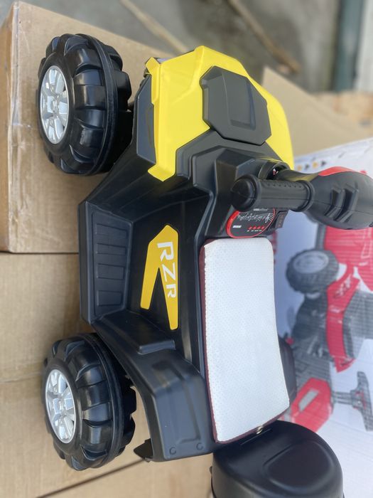 Atv electric copii Nichiduta Race Red 35W cu scaun din piele