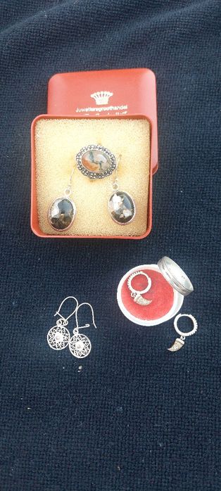 Inel,Verigheta si cercei Argint Vintage