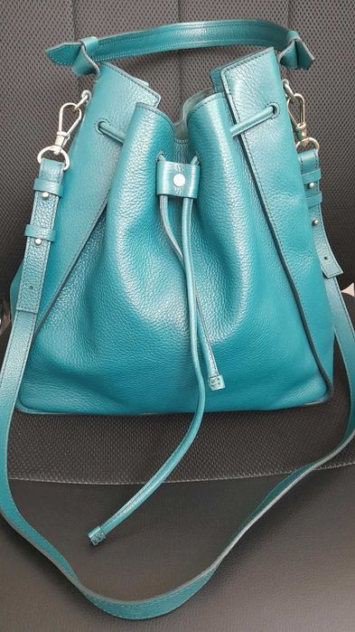 Зелена чанта Massimo Dutti