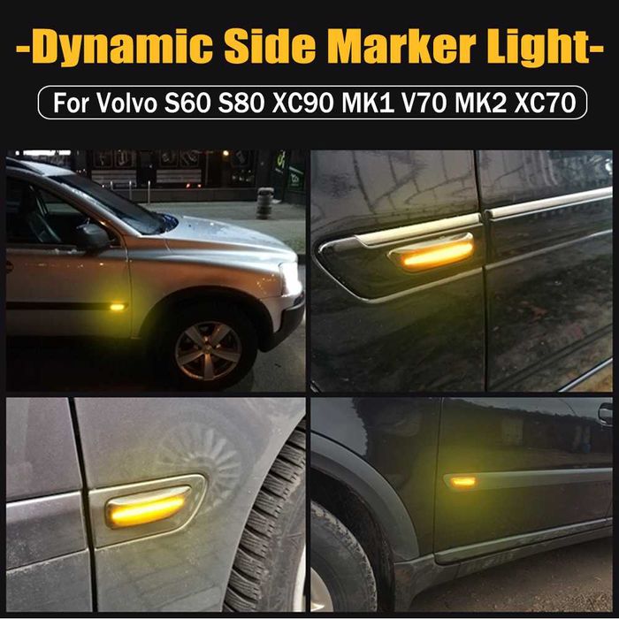 Semnalizari Dinamice aripa Volvo XC90 S80 XC70 V70 S60 2001-2009