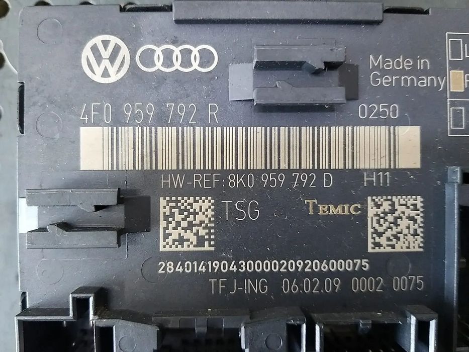 Modul calculator usa dreapta fata audi q7 4l 4f0959792r 8k0959792d