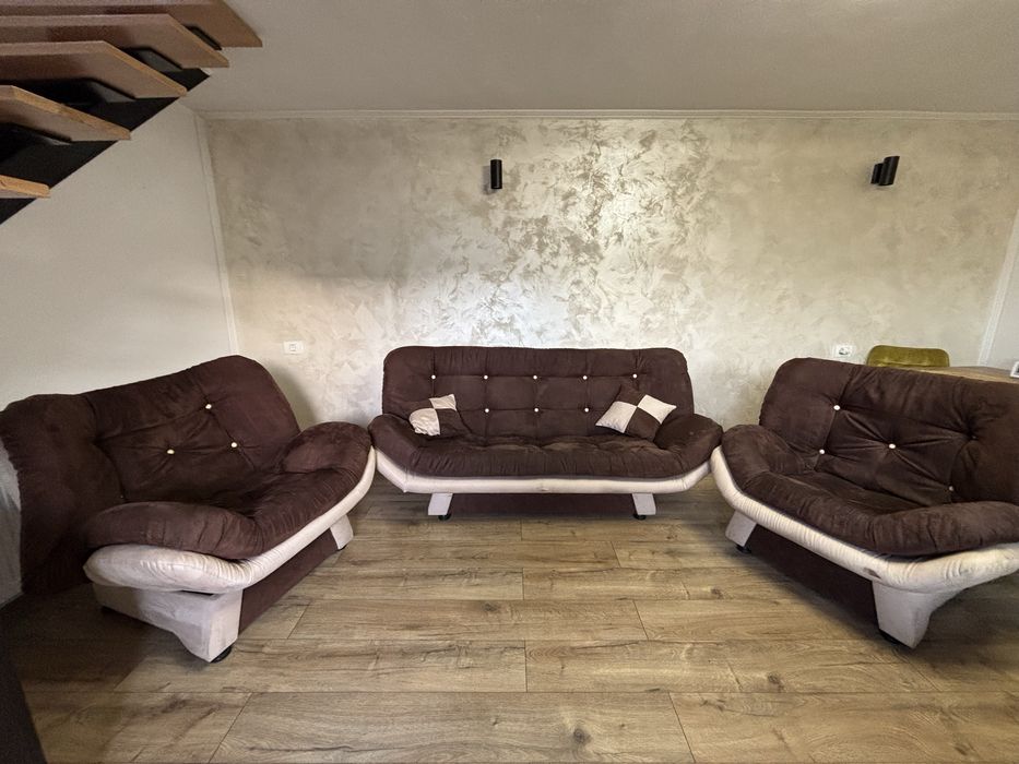 Set canapea+fotolii extensibile